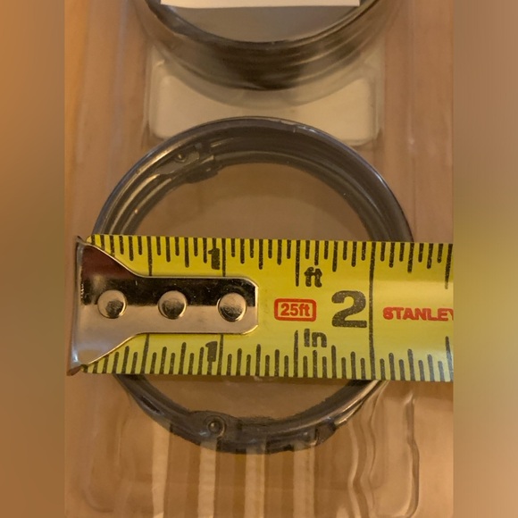 Metal Shower Rings (set of 12, oil-rubbed, bronze finish) - Picture 4 of 4